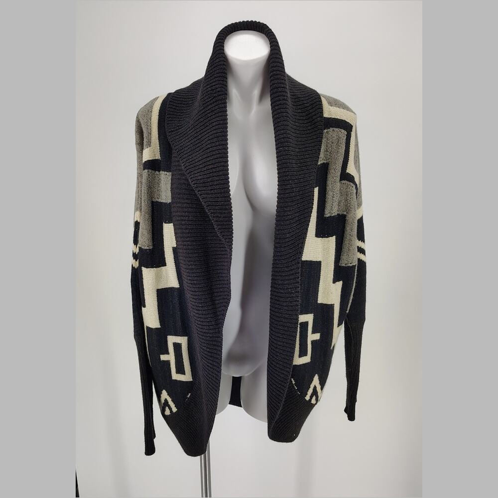 Ralph Lauren Shawl Collar Wool Silk Cashmere Lodge Cardigan Aztec Sweater L - Picture 2 of 11